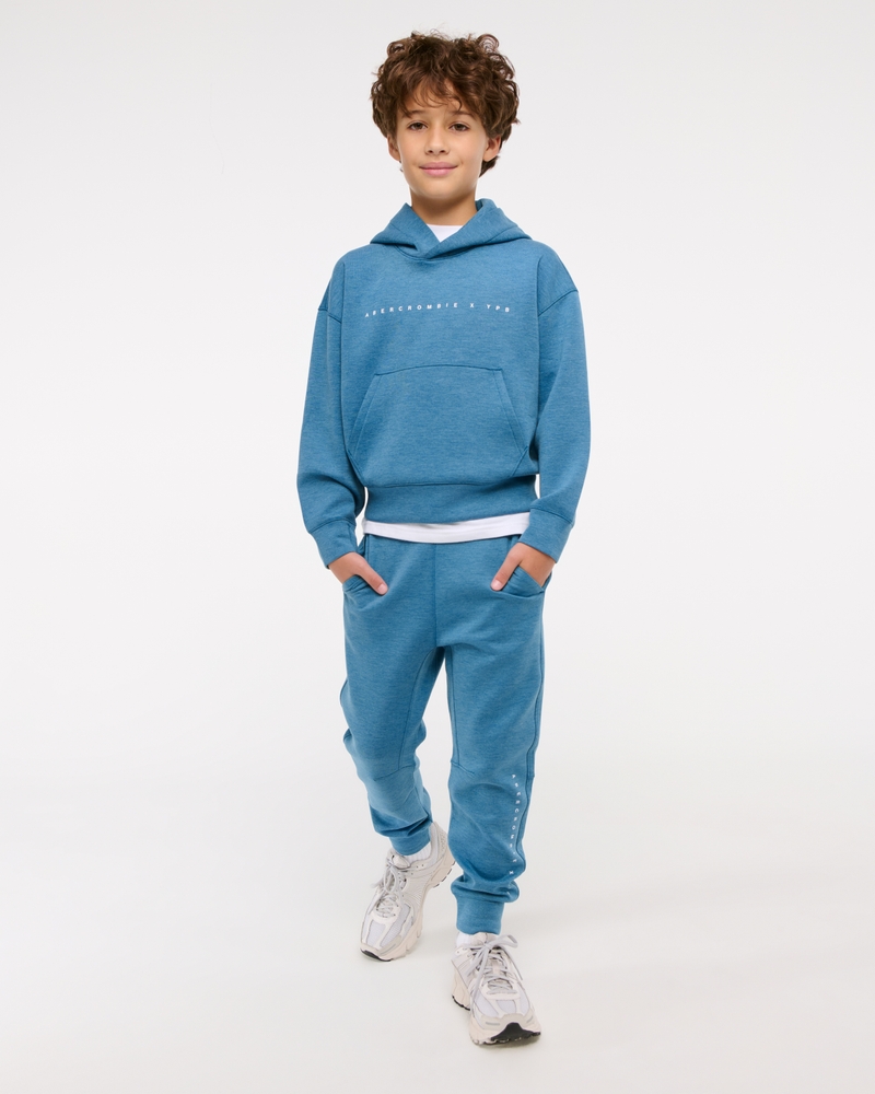 ypb neoknit active logo popover hoodie