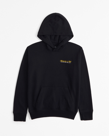 graphic logo popover hoodie