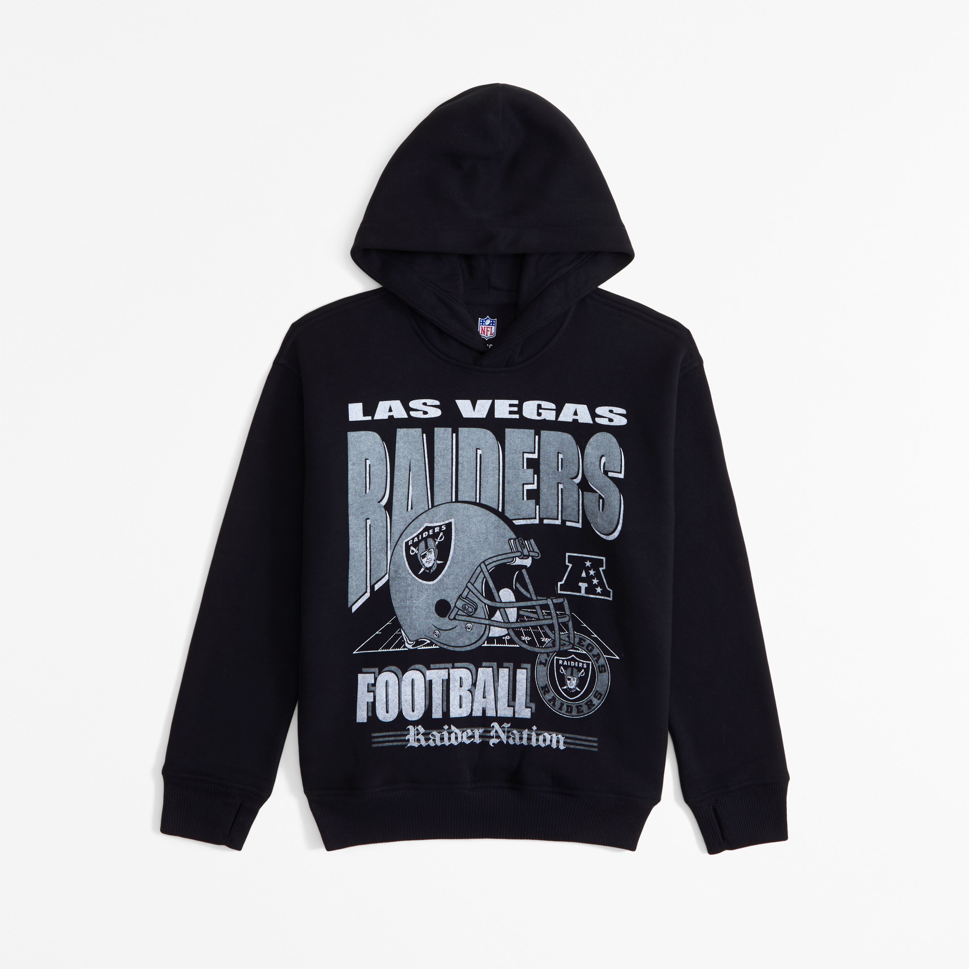 Abercrombie & Fitch Kids' Las Vegas Raiders Graphic Popover Hoodie