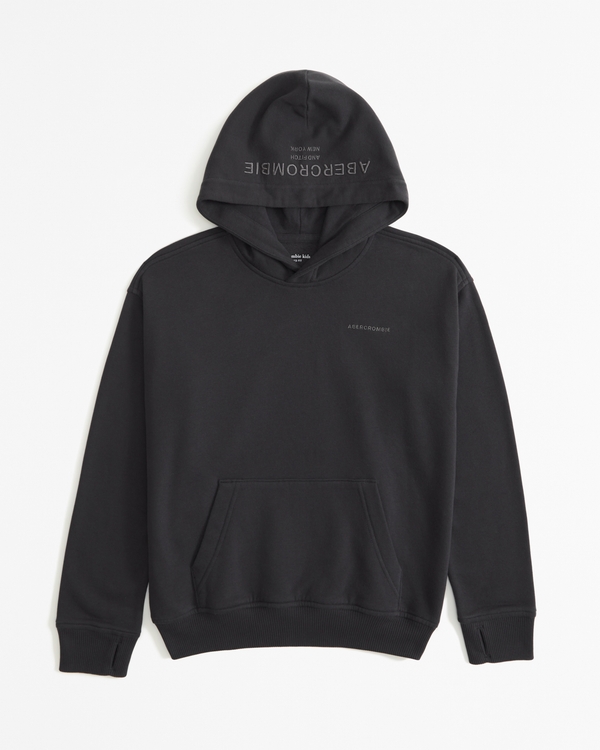 logo popover hoodie, Evening Gray