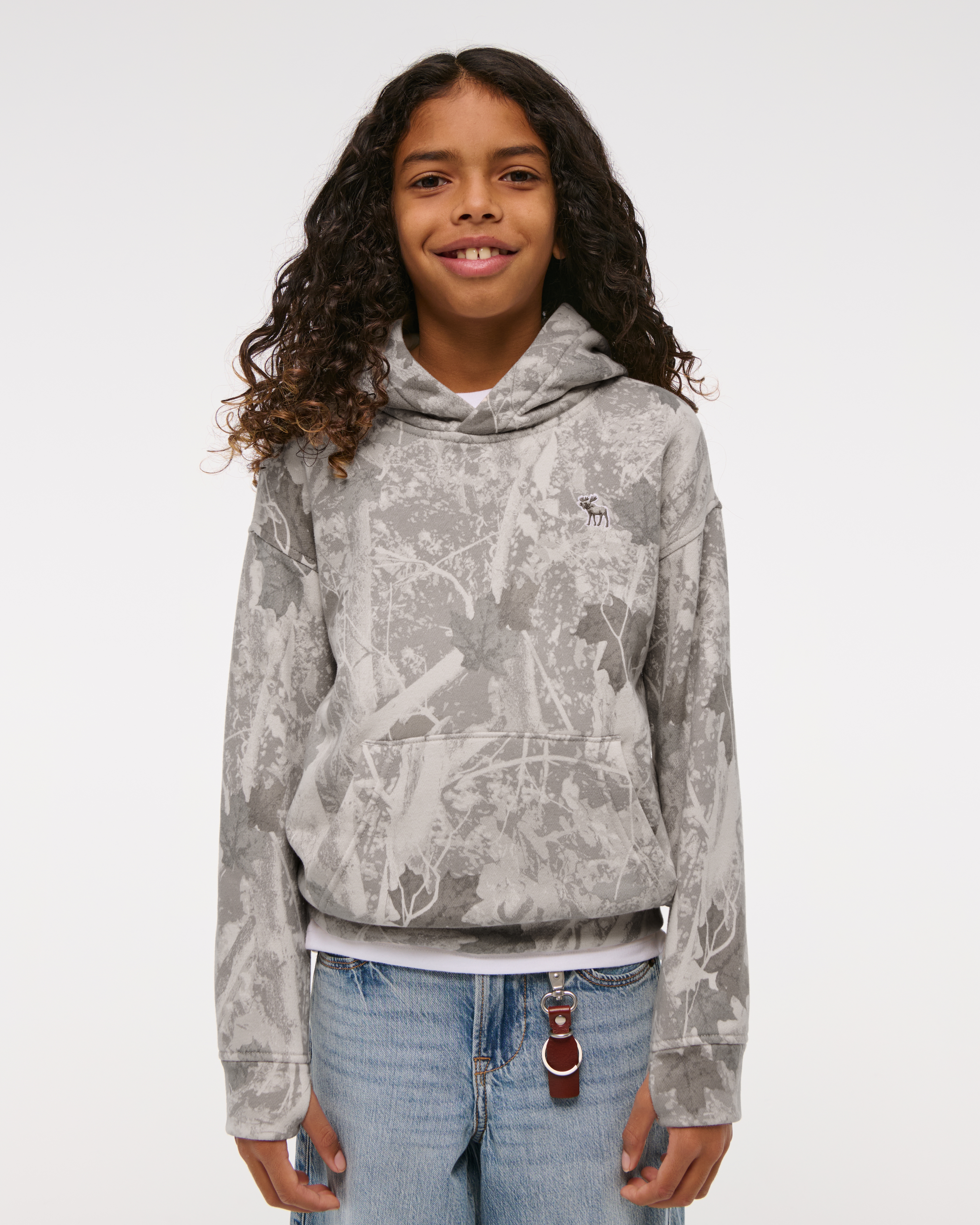 Abercrombie & Fitch Kids' Essential Icon Hoodie In Multi