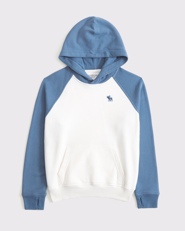 essential icon hoodie, Blue view 1