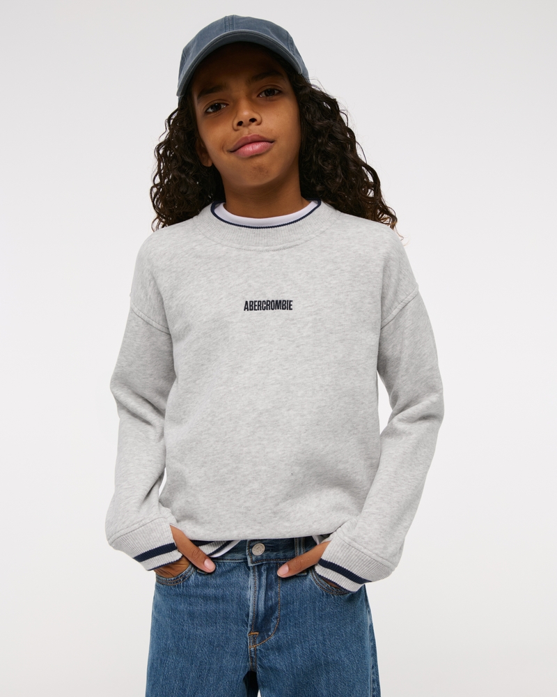 boxy waffle-lined full-zip hoodie