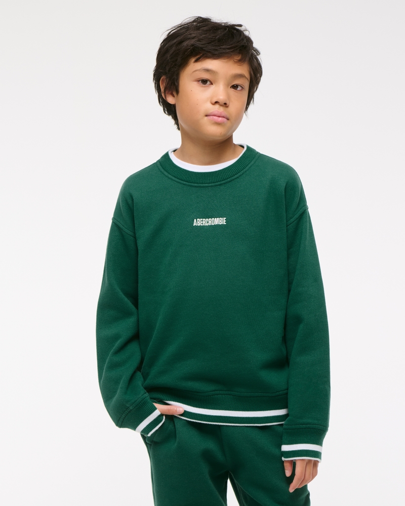 boxy logo sweatshirt