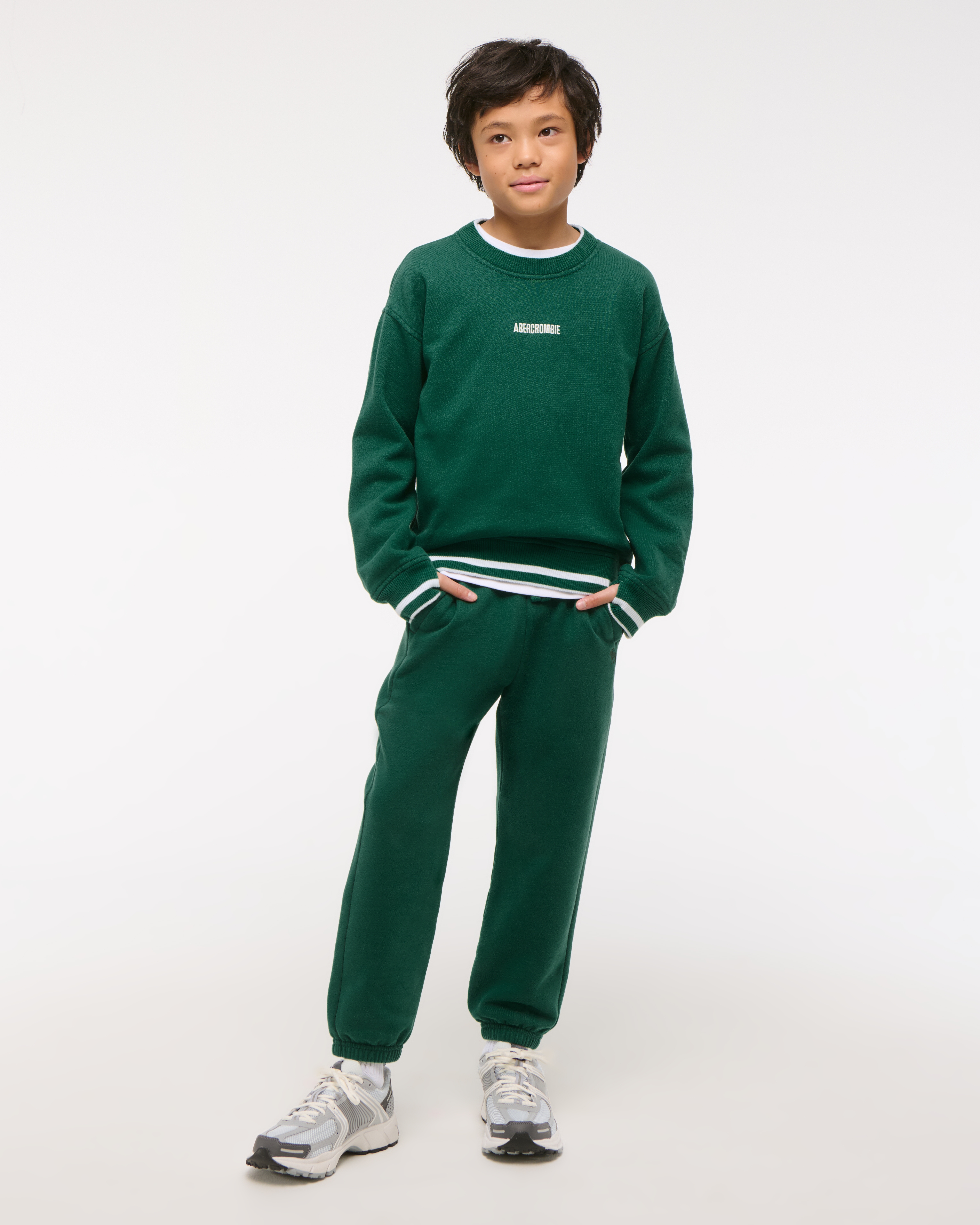 boys boxy logo sweatshirt | boys clearance | Abercrombie.com
