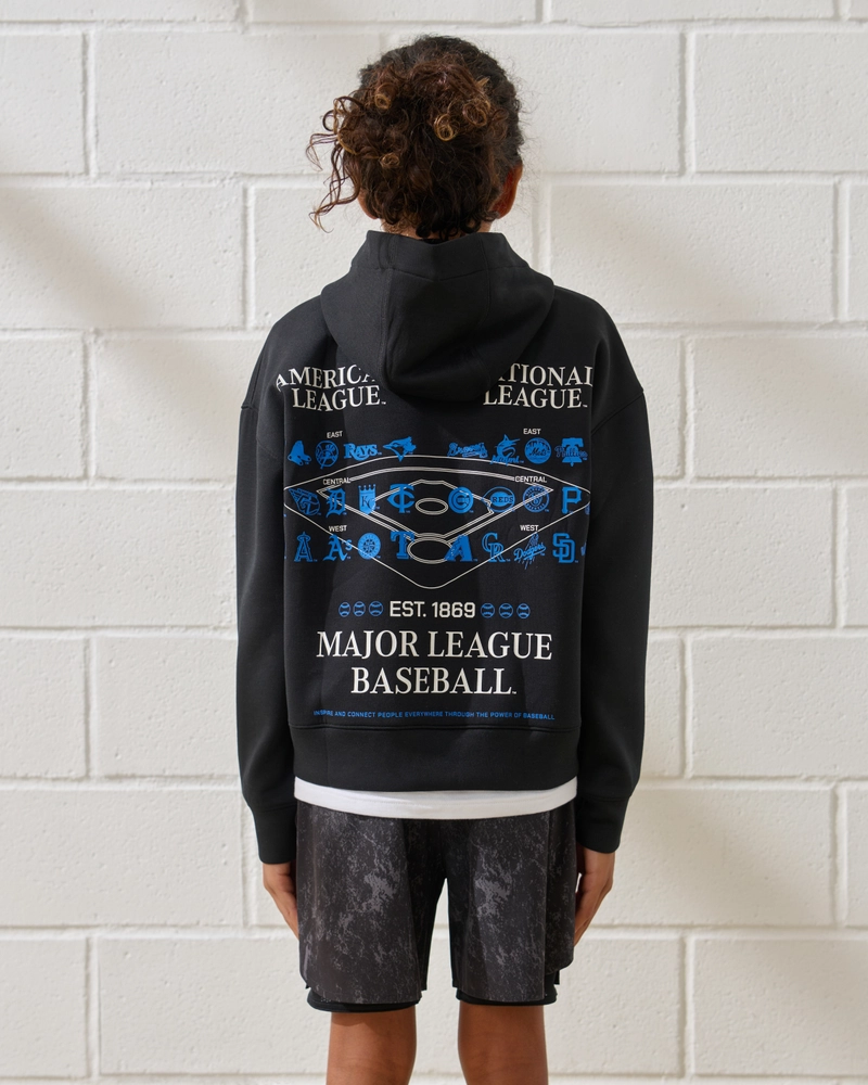 ypb neoknit mlb graphic popover hoodie