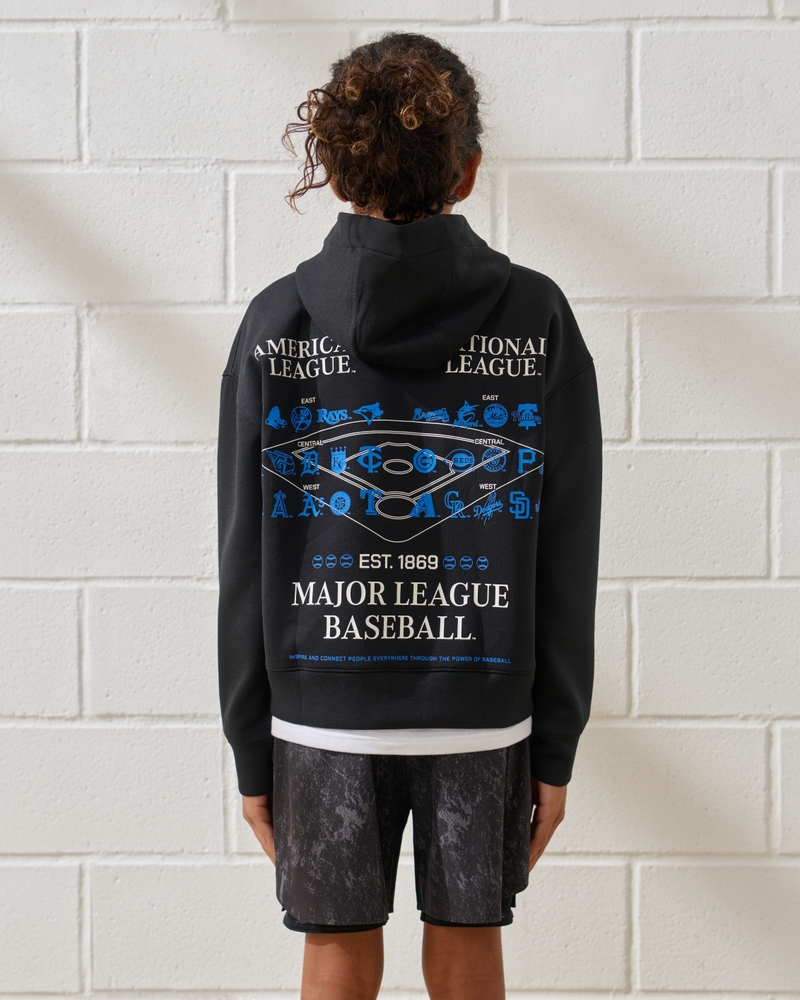 ypb neoknit mlb graphic popover hoodie