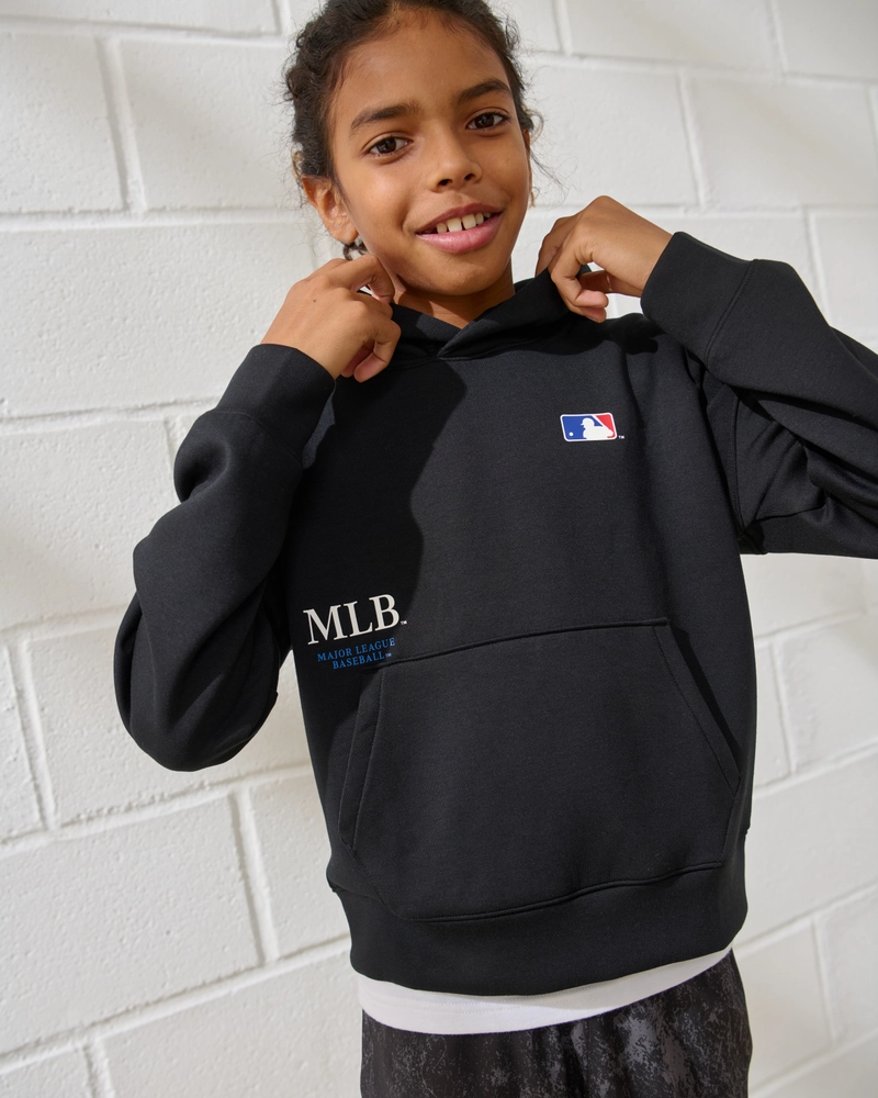 ypb neoknit mlb graphic popover hoodie