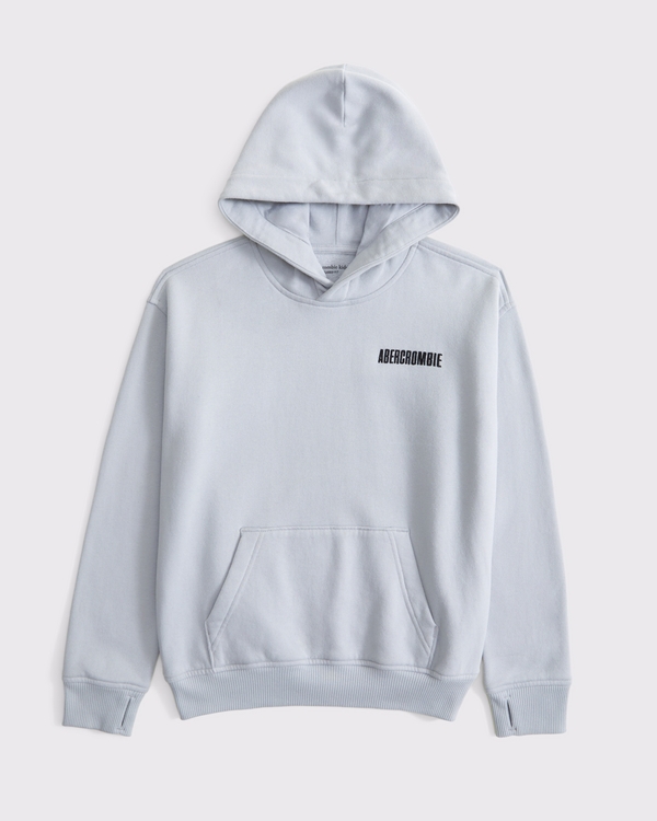 logo popover hoodie, Gray view 2