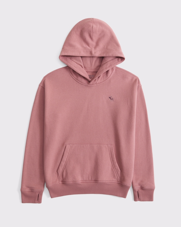 essential icon hoodie, Dusty Rose view 1