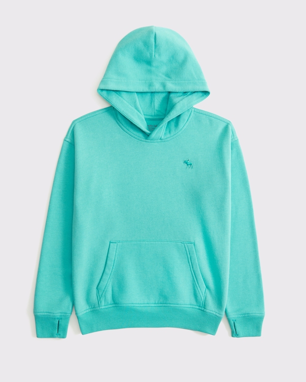 essential icon hoodie, Teal view 1