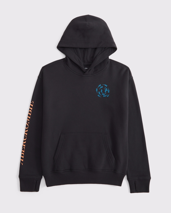 imagery logo popover hoodie, Dark Gray view 2