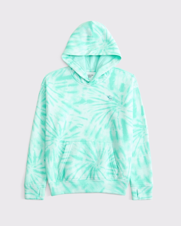 essential icon hoodie, Green Dye view 1
