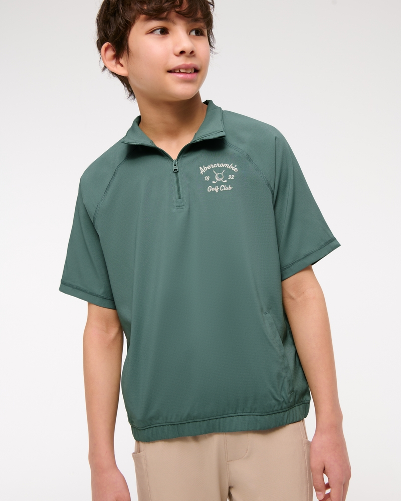 abercrombie golf club short-sleeve quarter-zip