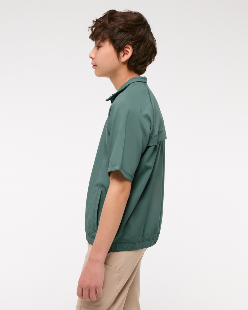 abercrombie golf club short-sleeve quarter-zip