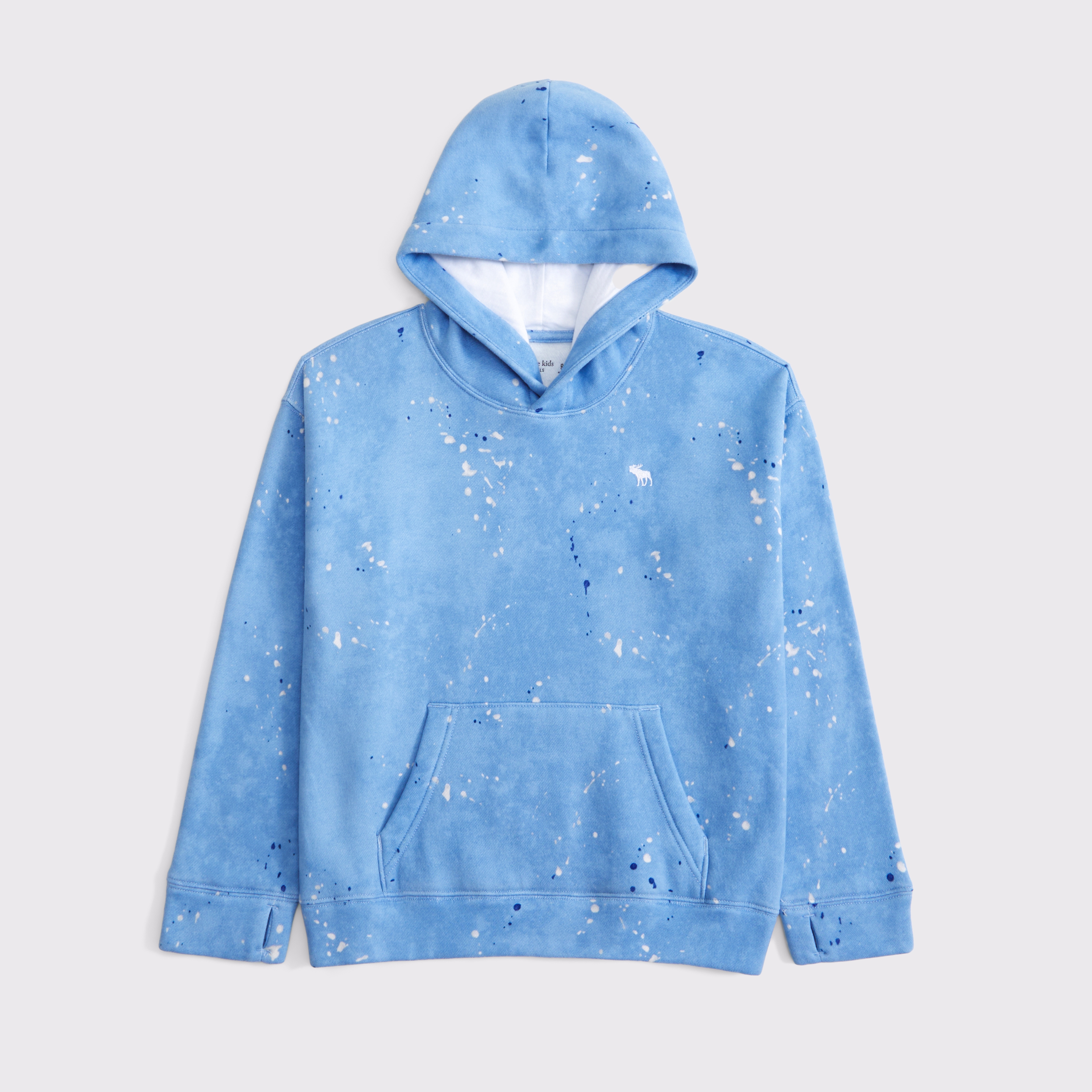 Abercrombie & Fitch Kids' Essential Icon Hoodie In Blue