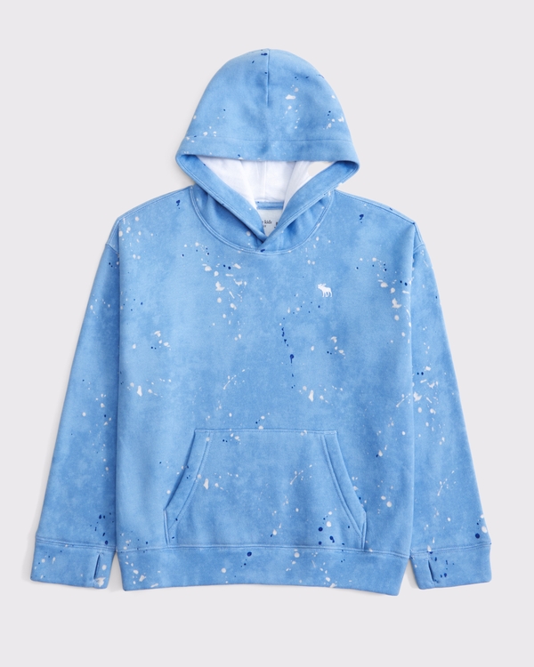 essential icon hoodie, Blue view 1