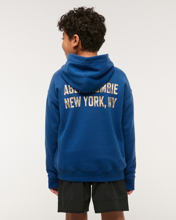 logo popover hoodie, Deep Ocean view 1