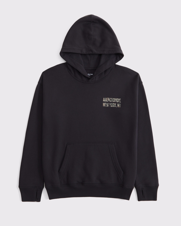 logo popover hoodie, Dark Gray view 2