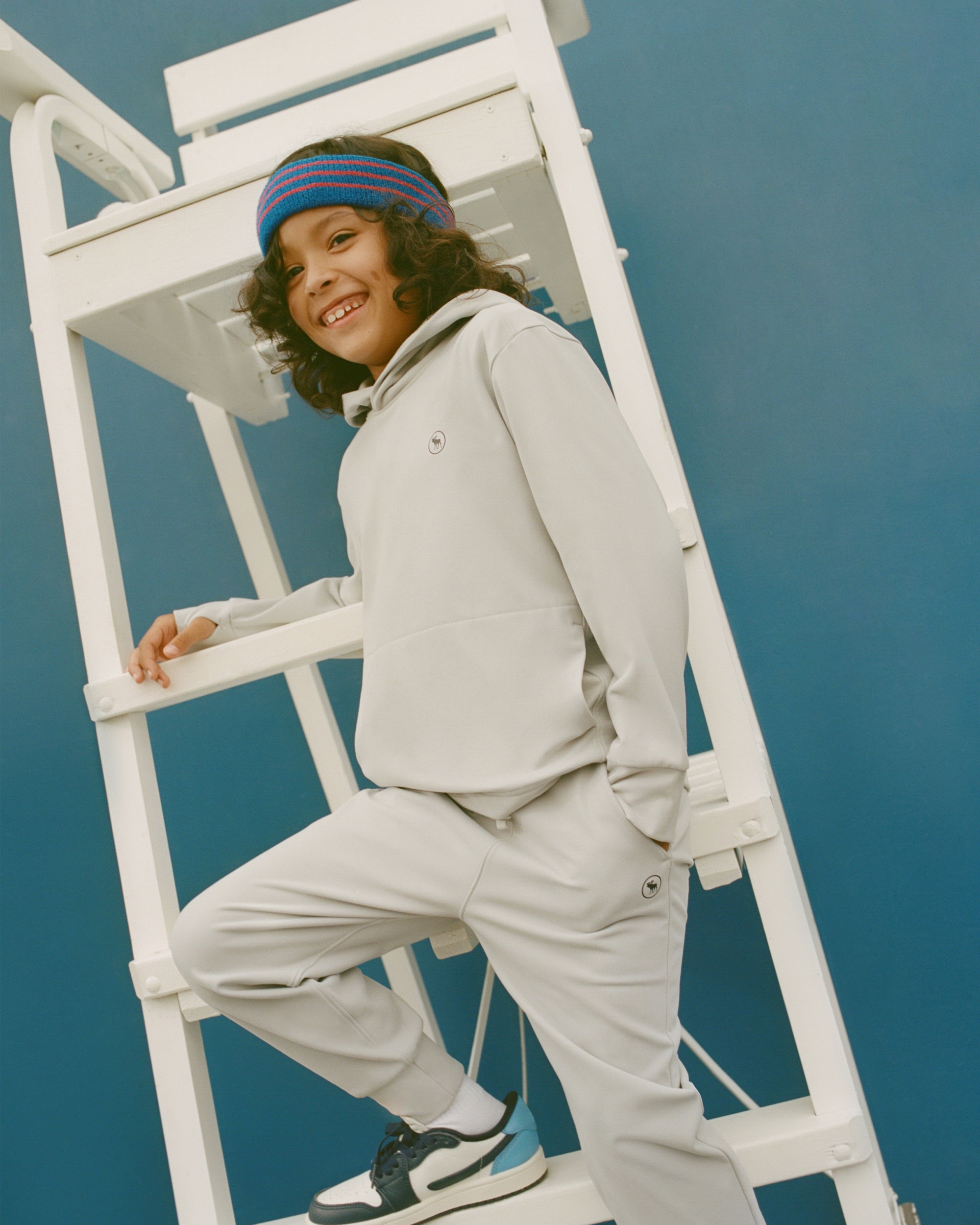 Abercrombie & Fitch Kids' Ypb Icon Popover Hoodie In Gray