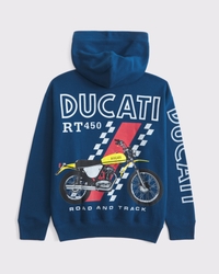 ducati graphic popover hoodie