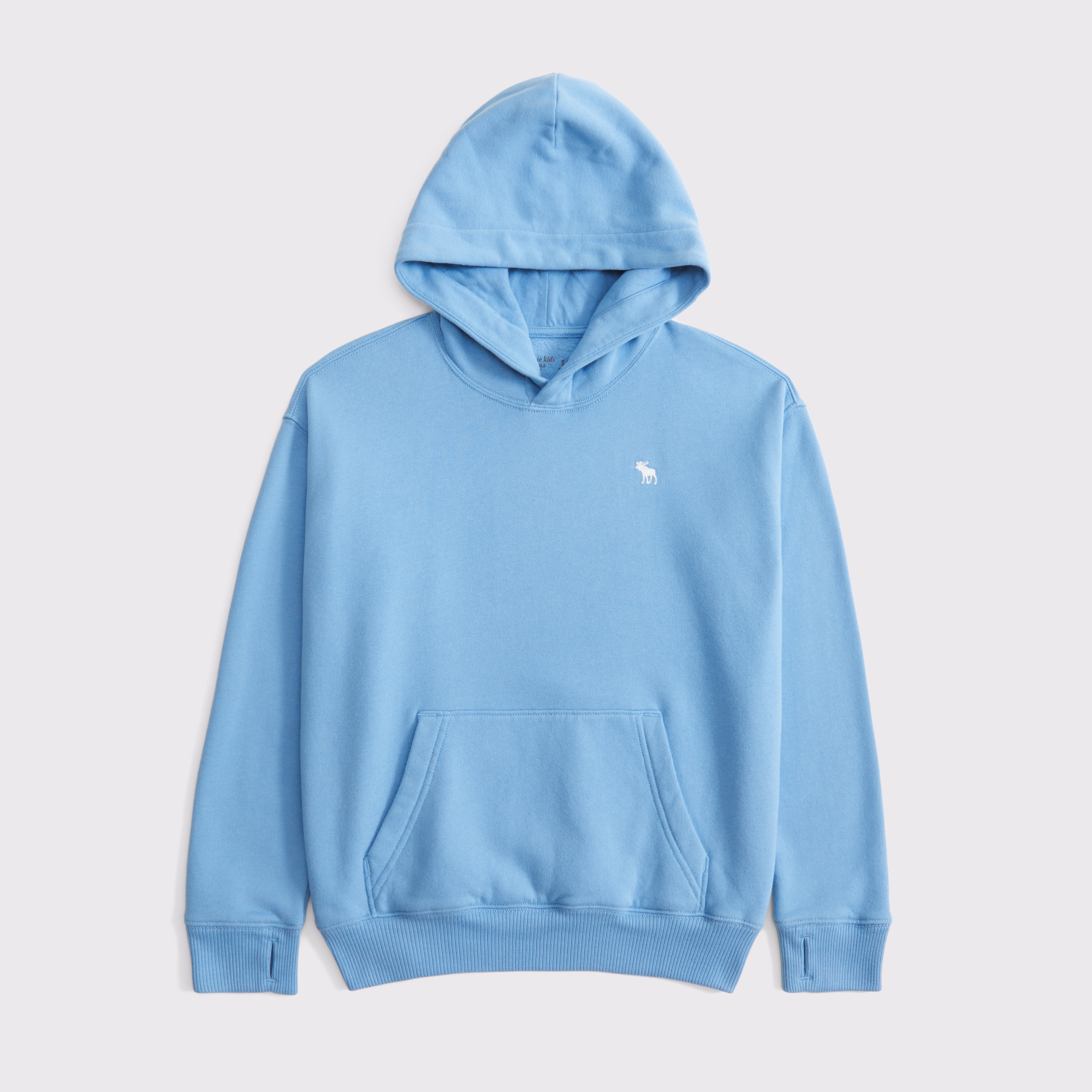 Abercrombie & Fitch Kids' Essential Icon Hoodie In Blue