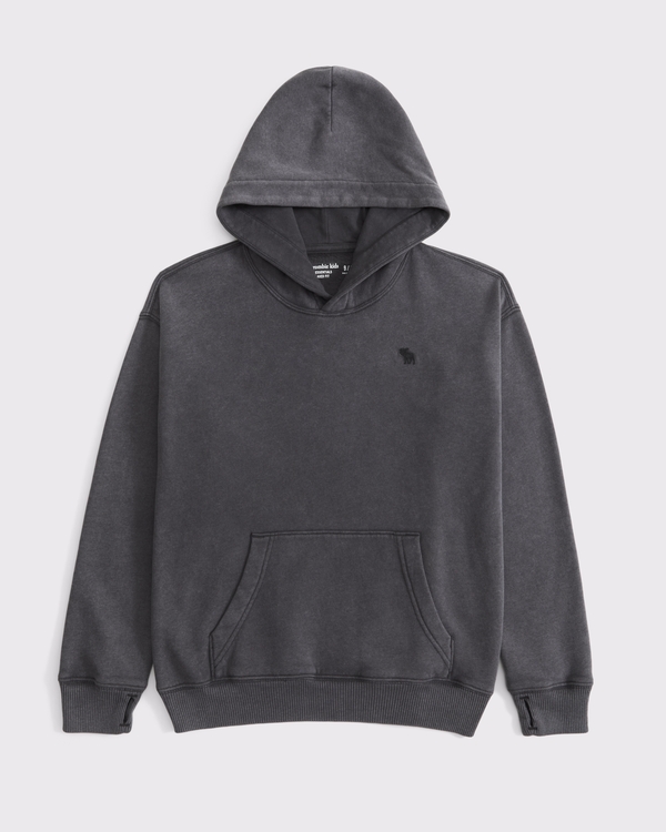 essential icon hoodie, Dark Gray view 1