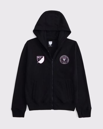 lionel messi graphic full-zip hoodie