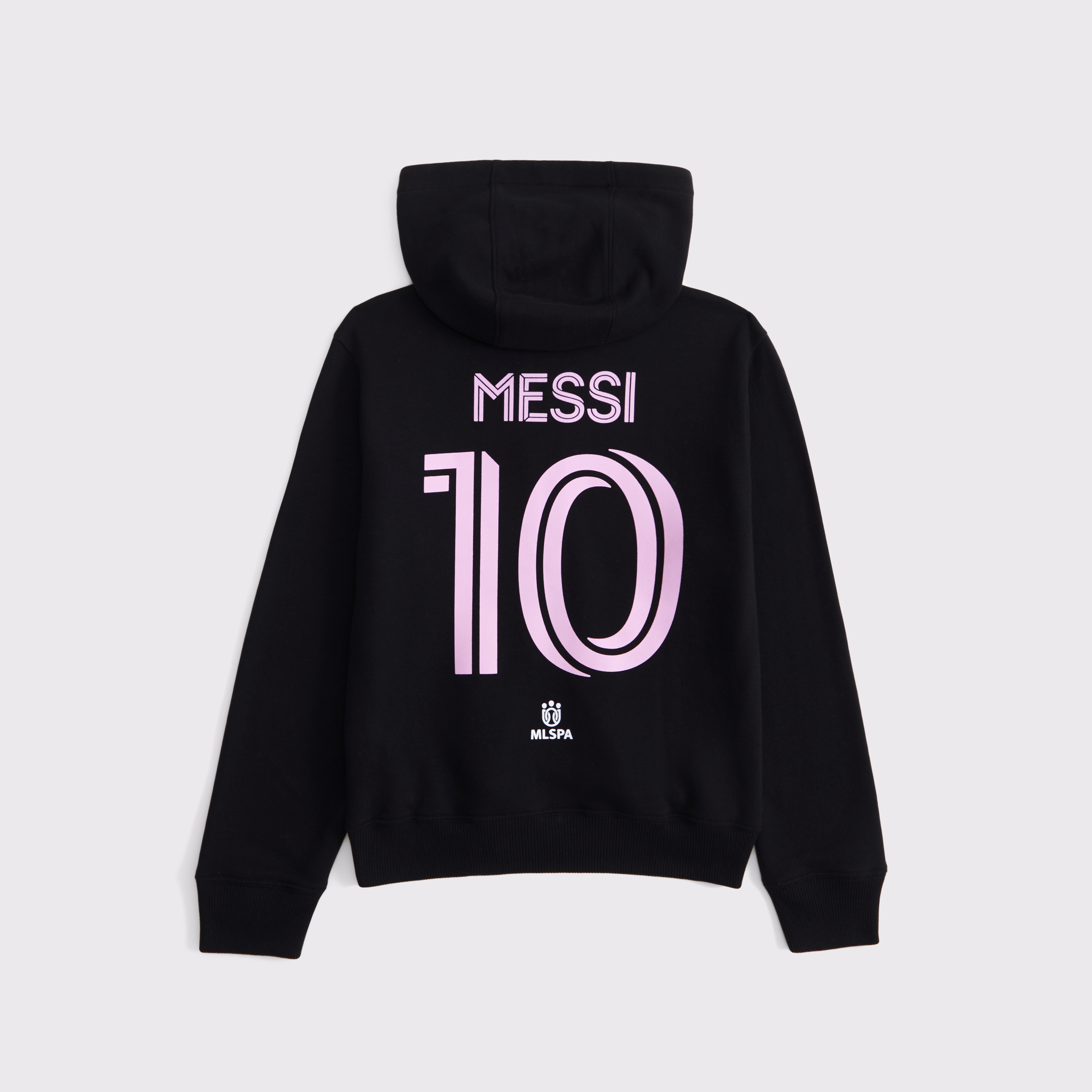 Abercrombie & Fitch Kids' Lionel Messi Graphic Full-zip Hoodie In Black