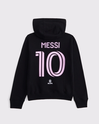 lionel messi graphic full-zip hoodie