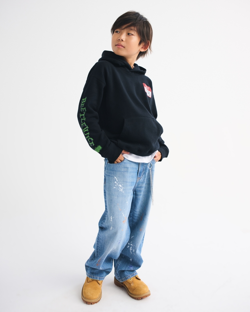 beetlejuice graphic popover hoodie