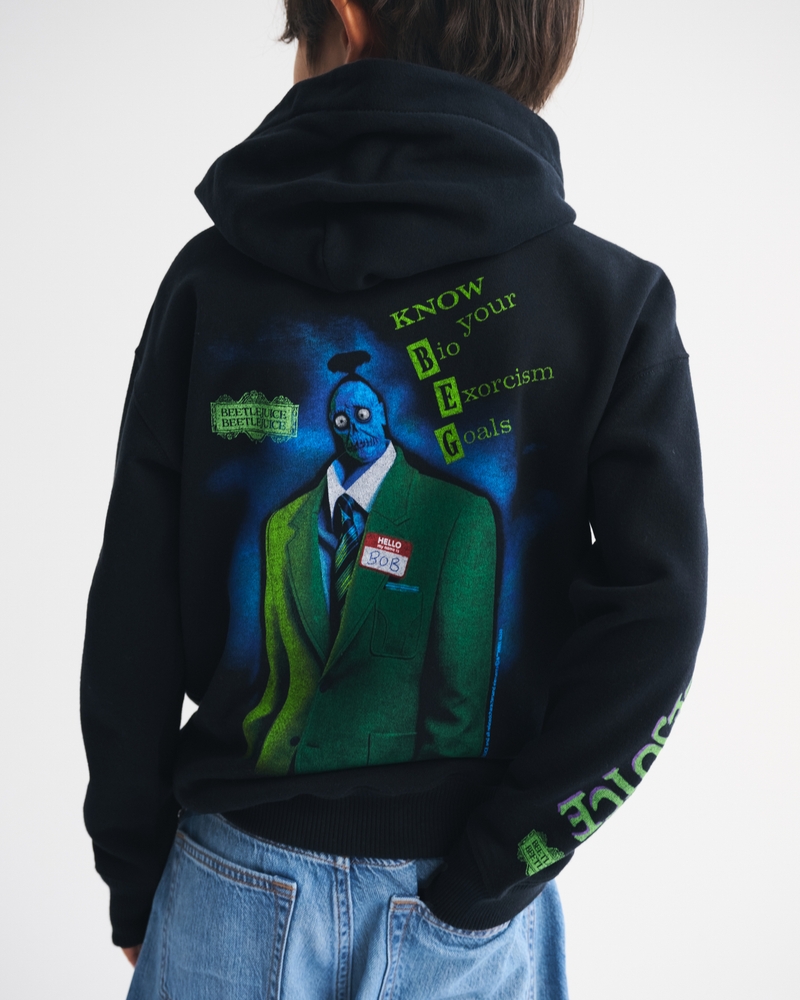 beetlejuice graphic popover hoodie