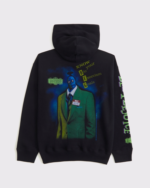 Sweat à capuche graphique Beetlejuice à enfiler, Noir view 2