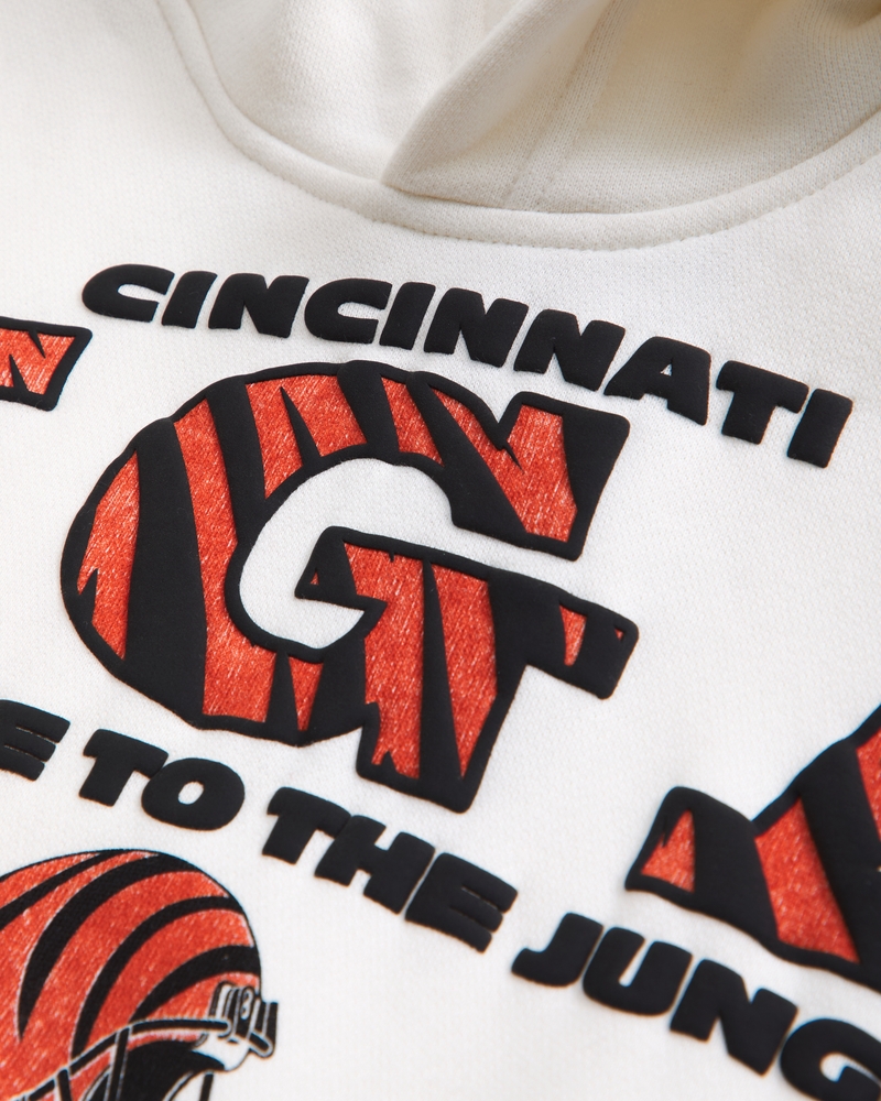 cincinnati bengals graphic popover hoodie