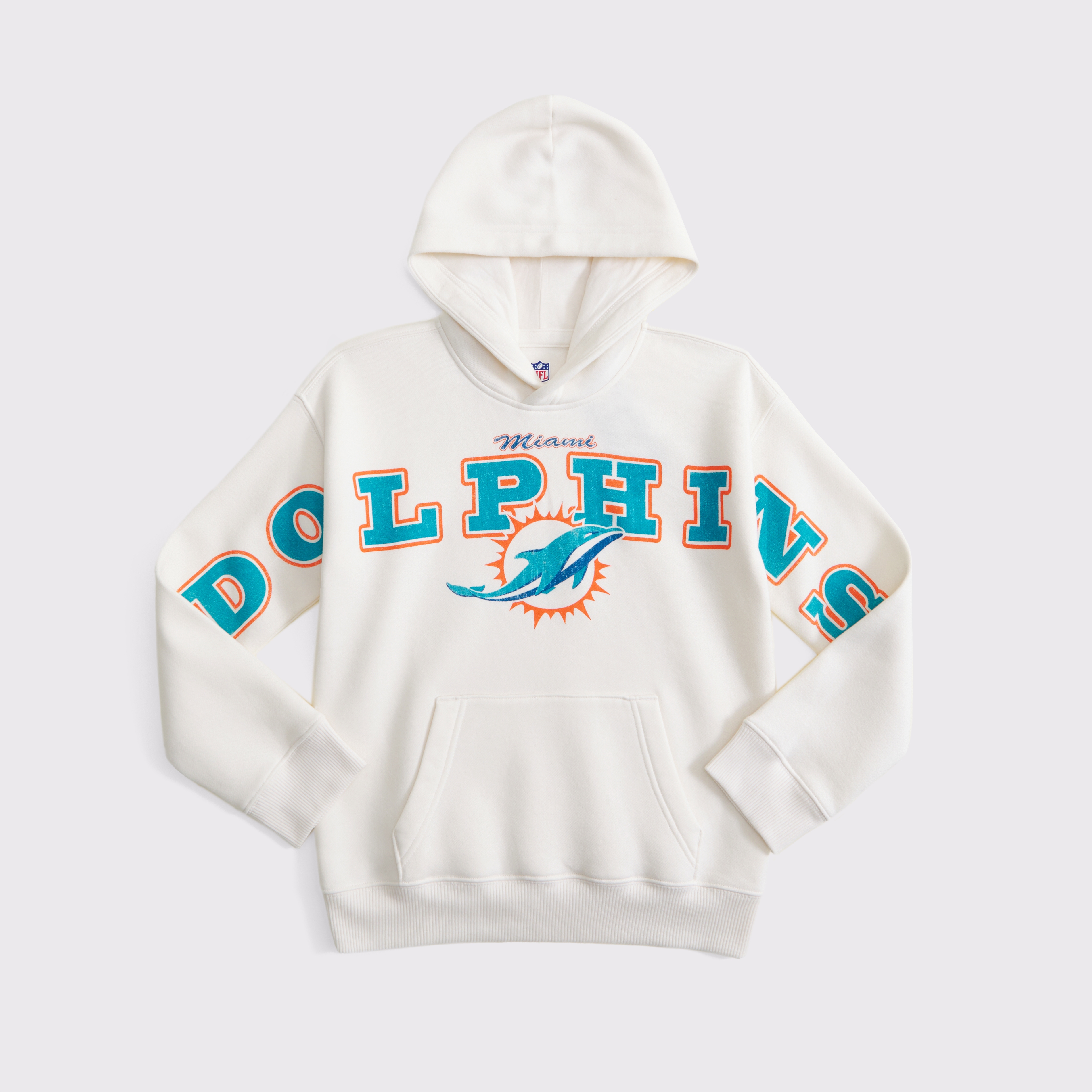 Abercrombie & Fitch Kids' Miami Dolphins Graphic Popover Hoodie