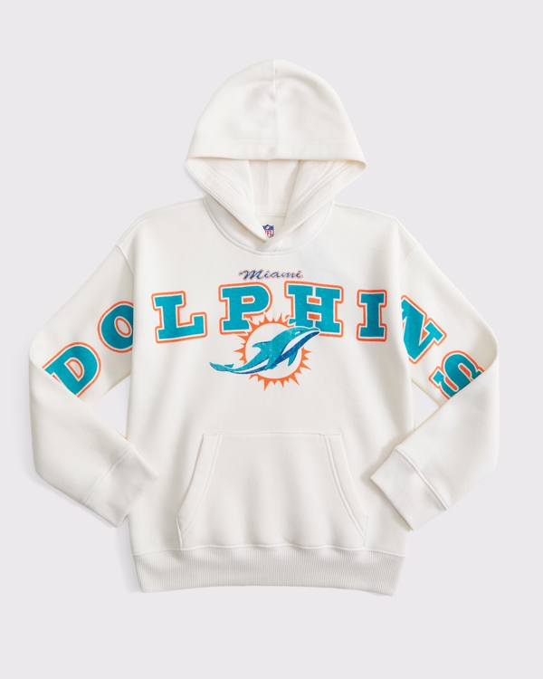 miami dolphins graphic popover hoodie