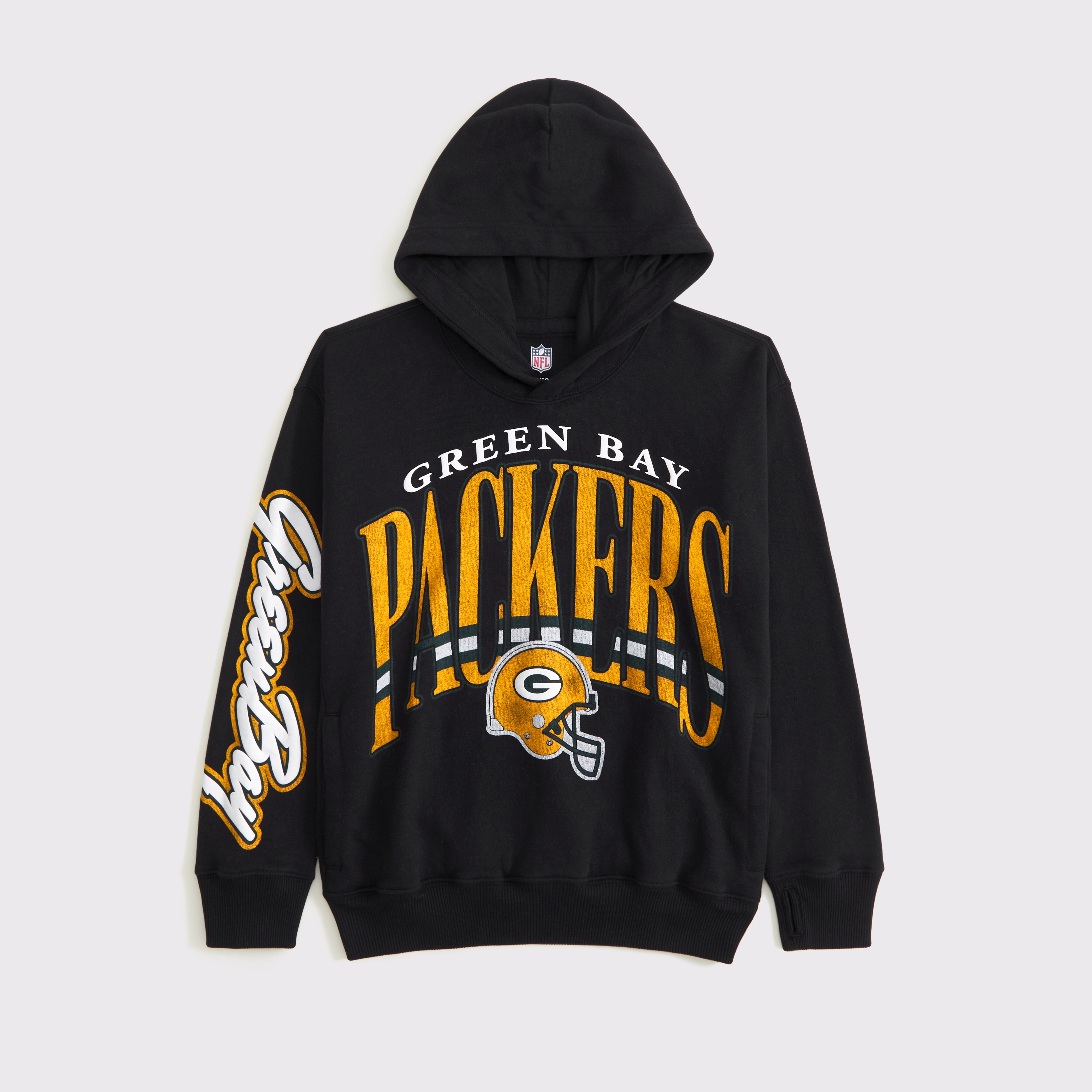 Abercrombie & Fitch Kids' Green Bay Packers Graphic Popover Hoodie