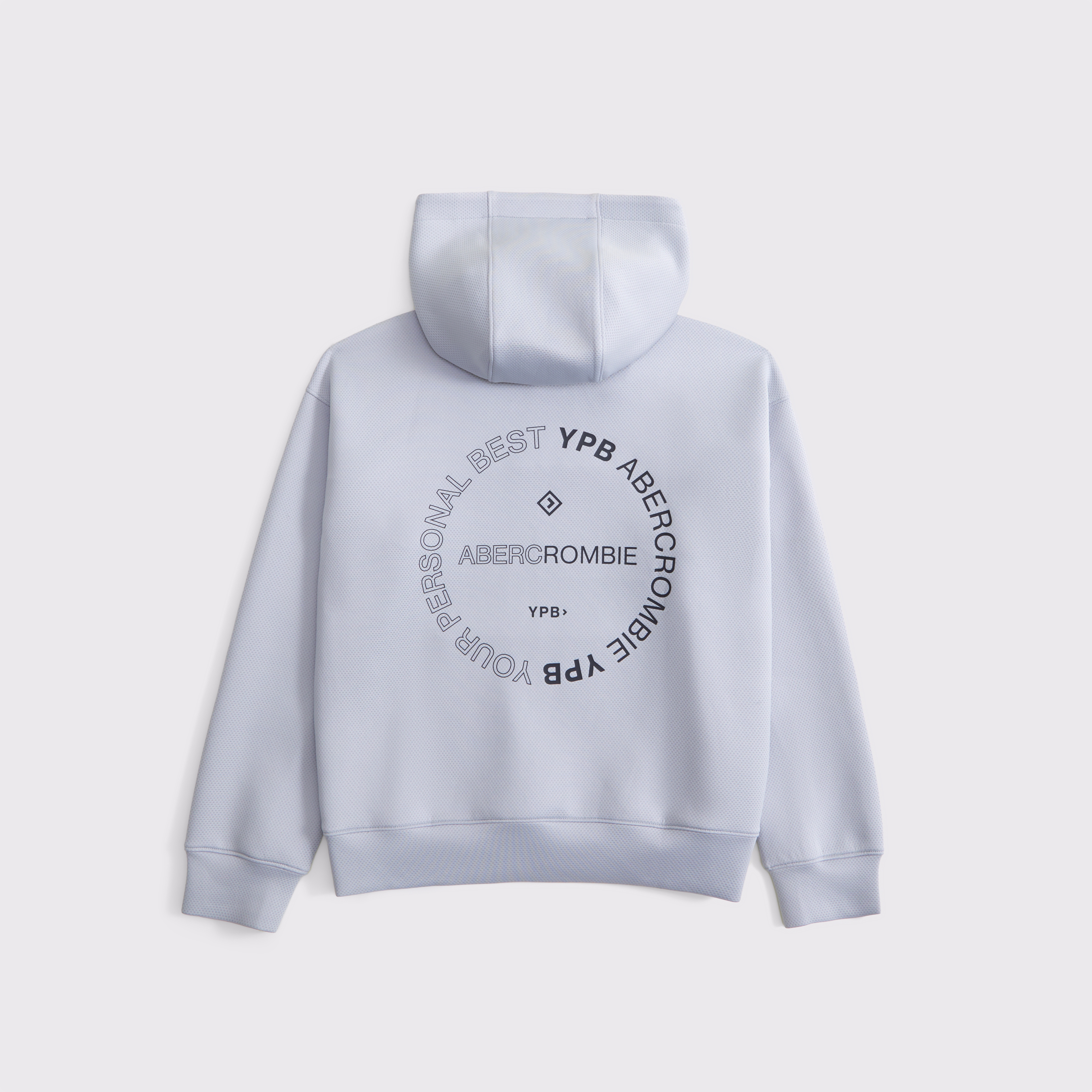 Abercrombie & Fitch Kids' Ypb Textured Popover Hoodie In Gray