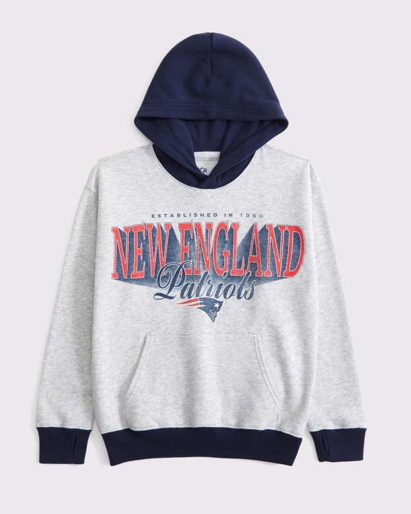 new england patriots graphic popover hoodie