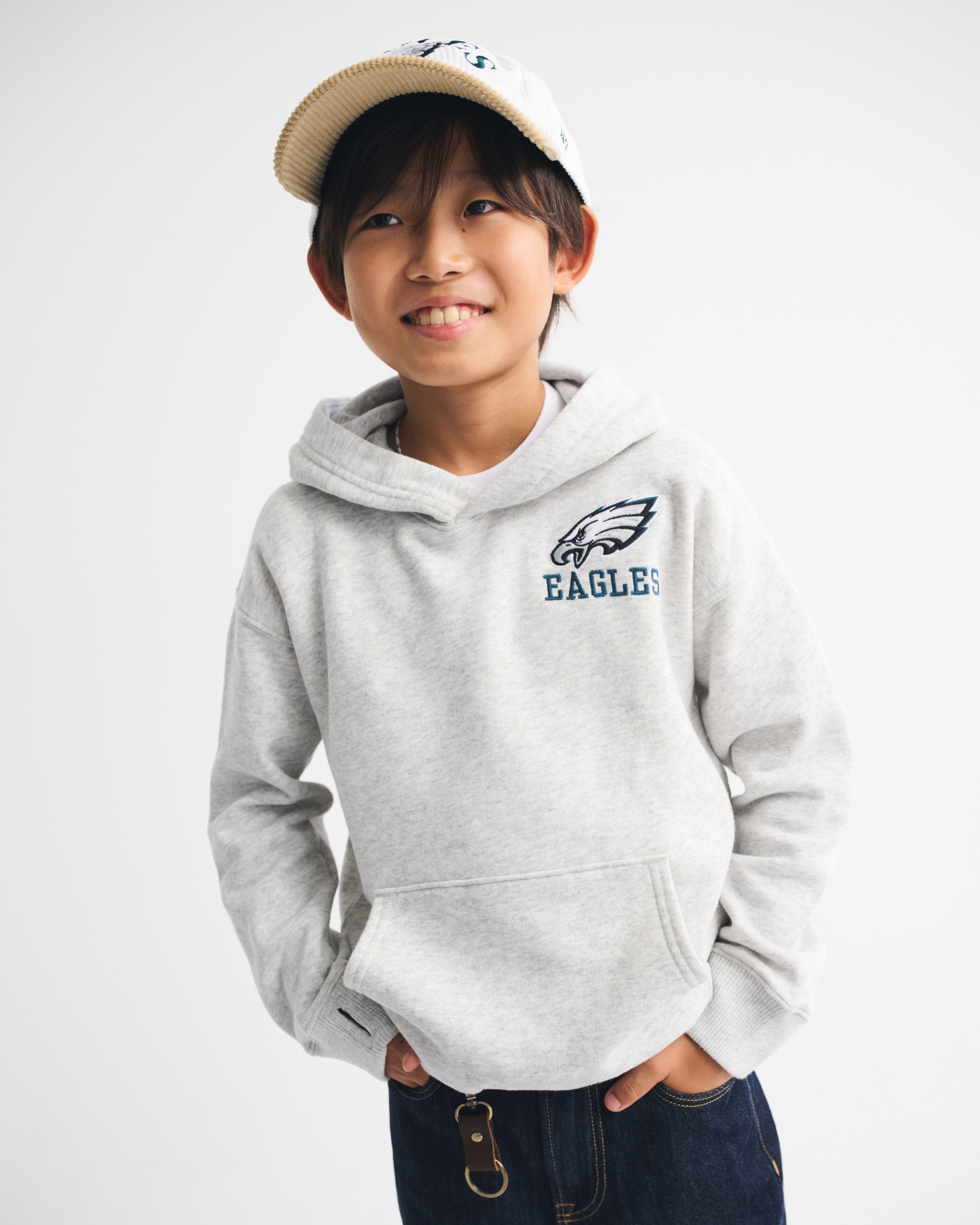 Abercrombie & Fitch Kids' Philadelphia Eagles Graphic Popover Hoodie