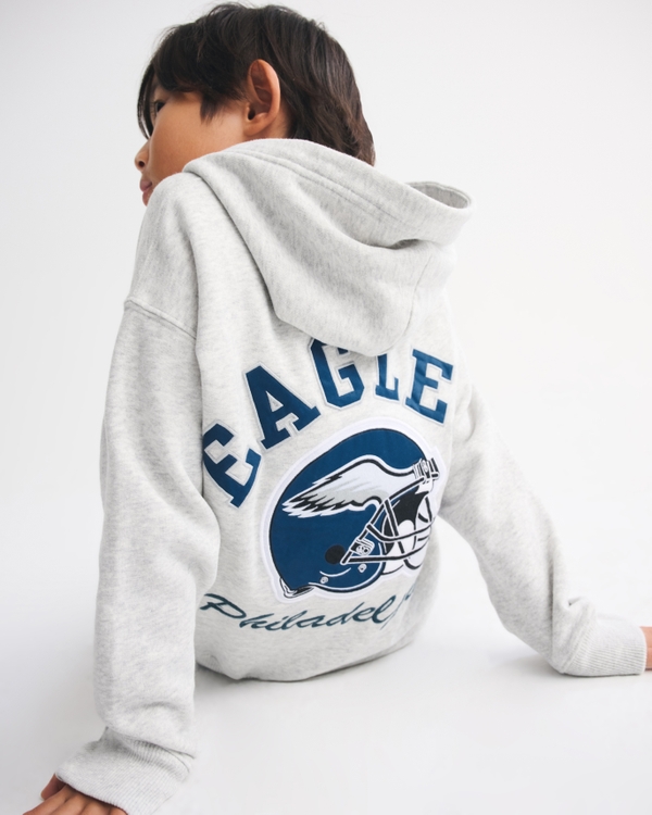 philadelphia eagles graphic popover hoodie