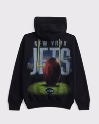 new york jets graphic popover hoodie