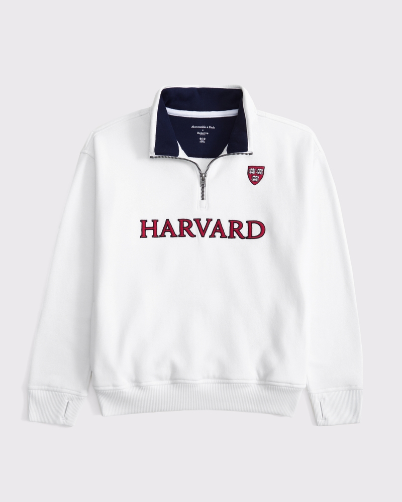 boys harvard university quarter-zip | boys tops