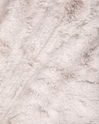 boxy faux fur-lined full-zip hoodie