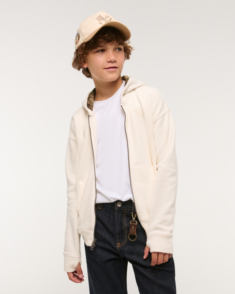 essential icon full-zip hoodie