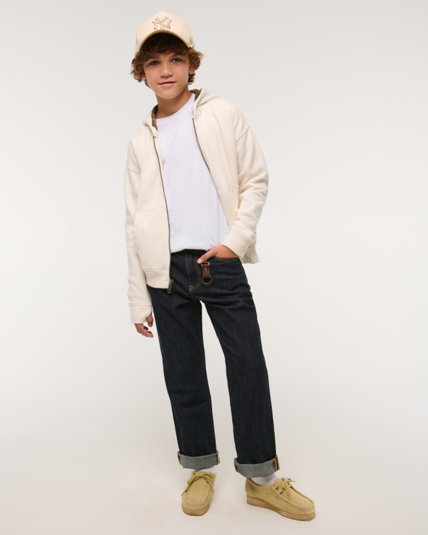 boys essential icon full-zip hoodie | boys clearance | Abercrombie.com