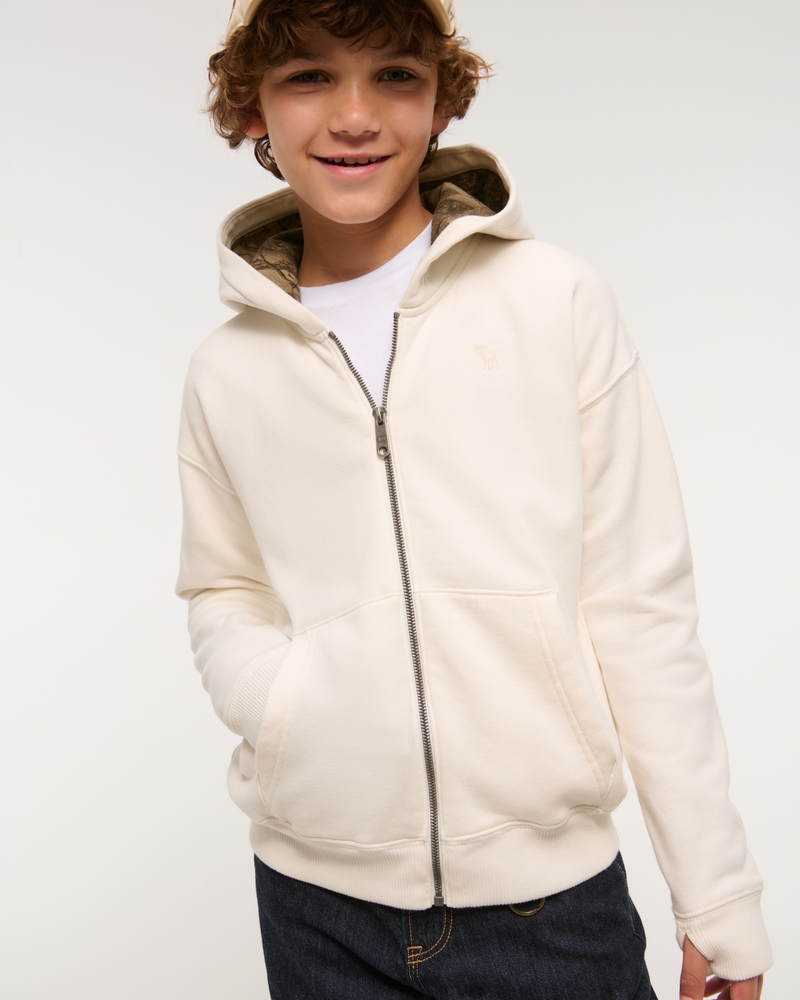 essential icon full-zip hoodie