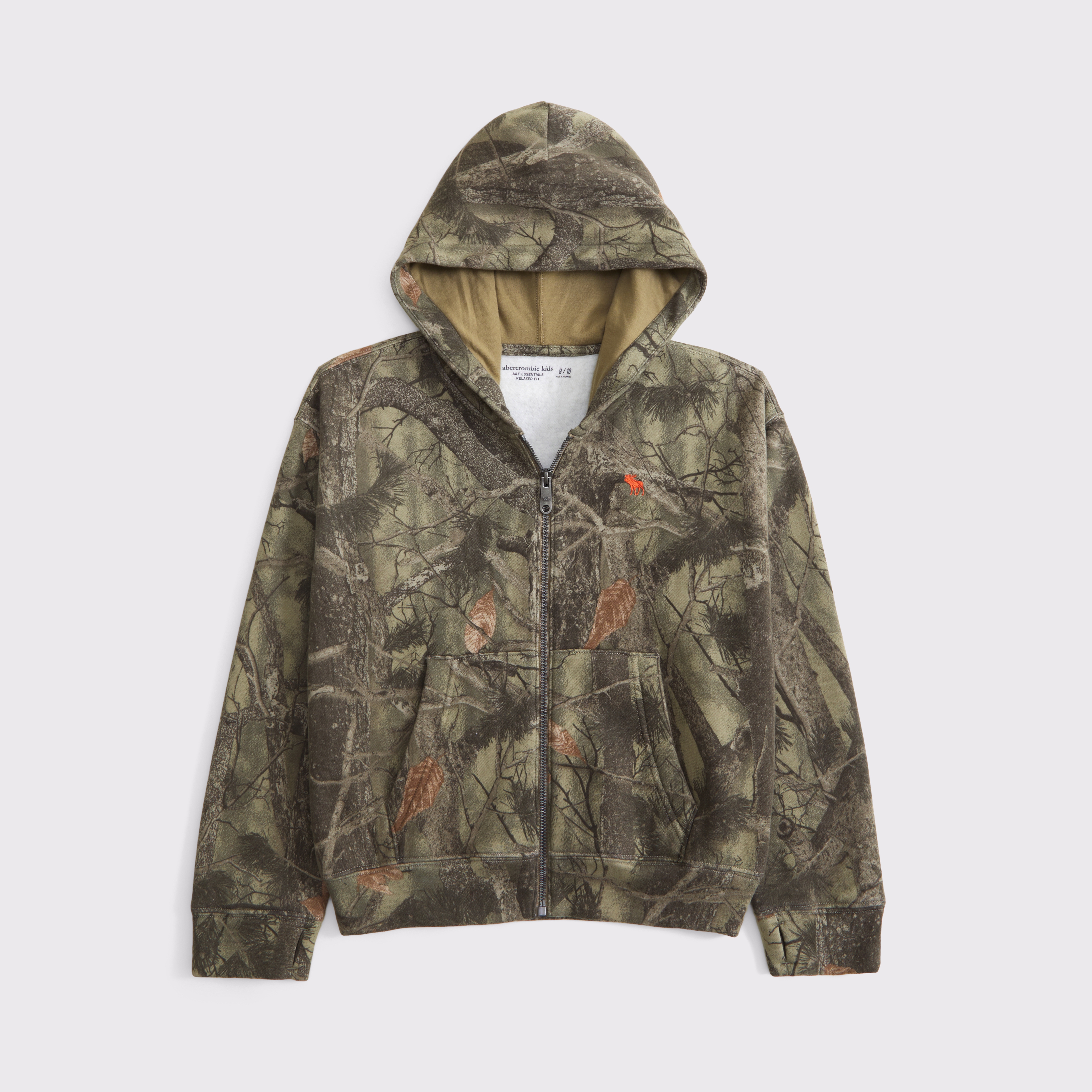 Abercrombie & Fitch Kids' Essential Icon Full-zip Hoodie In Multi