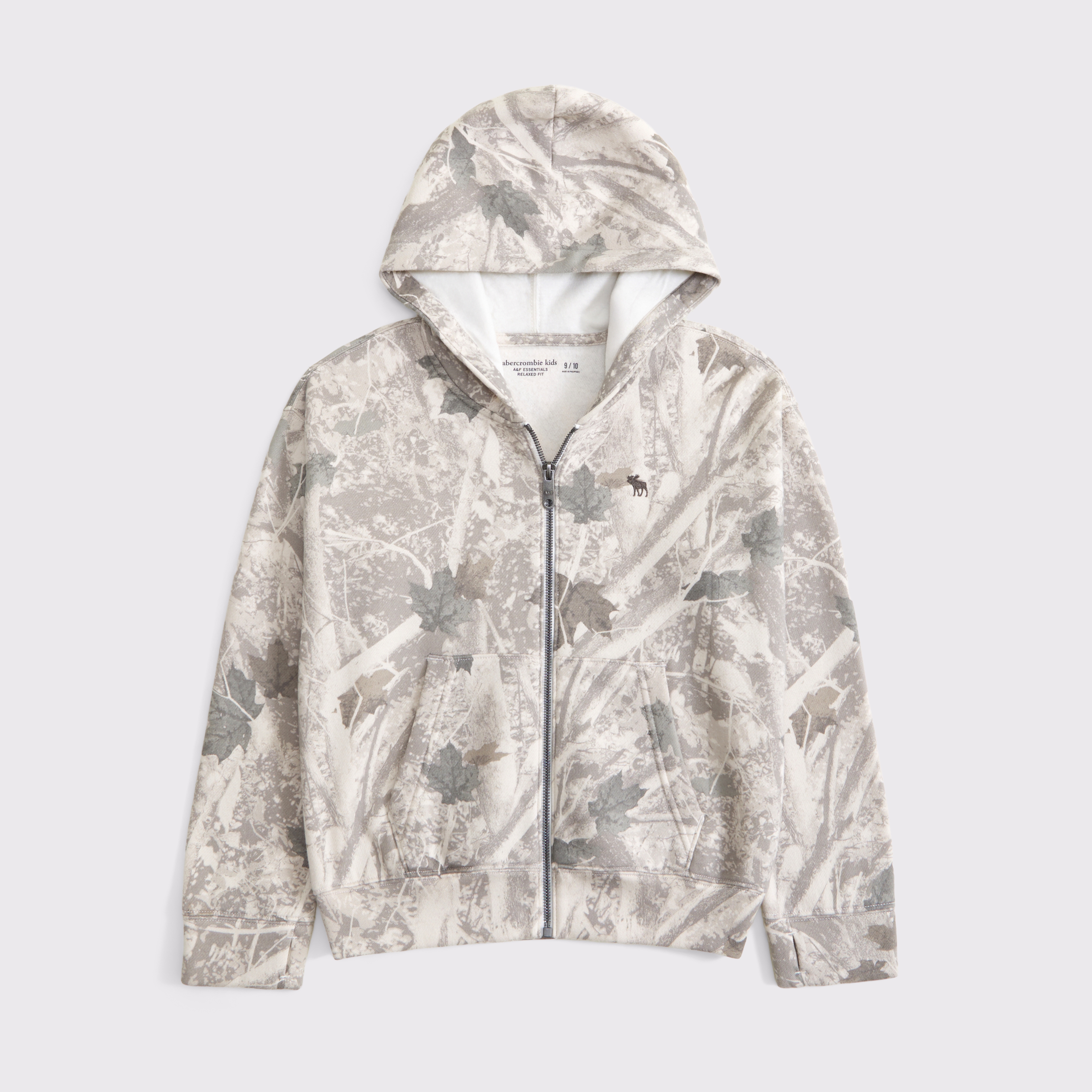 Abercrombie & Fitch Kids' Essential Icon Full-zip Hoodie In Multi