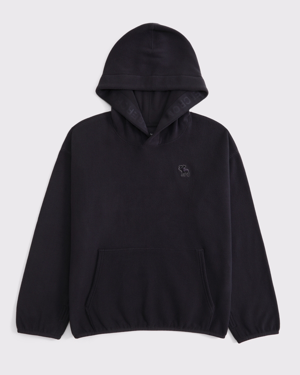 cozy icon hoodie, Black view 1